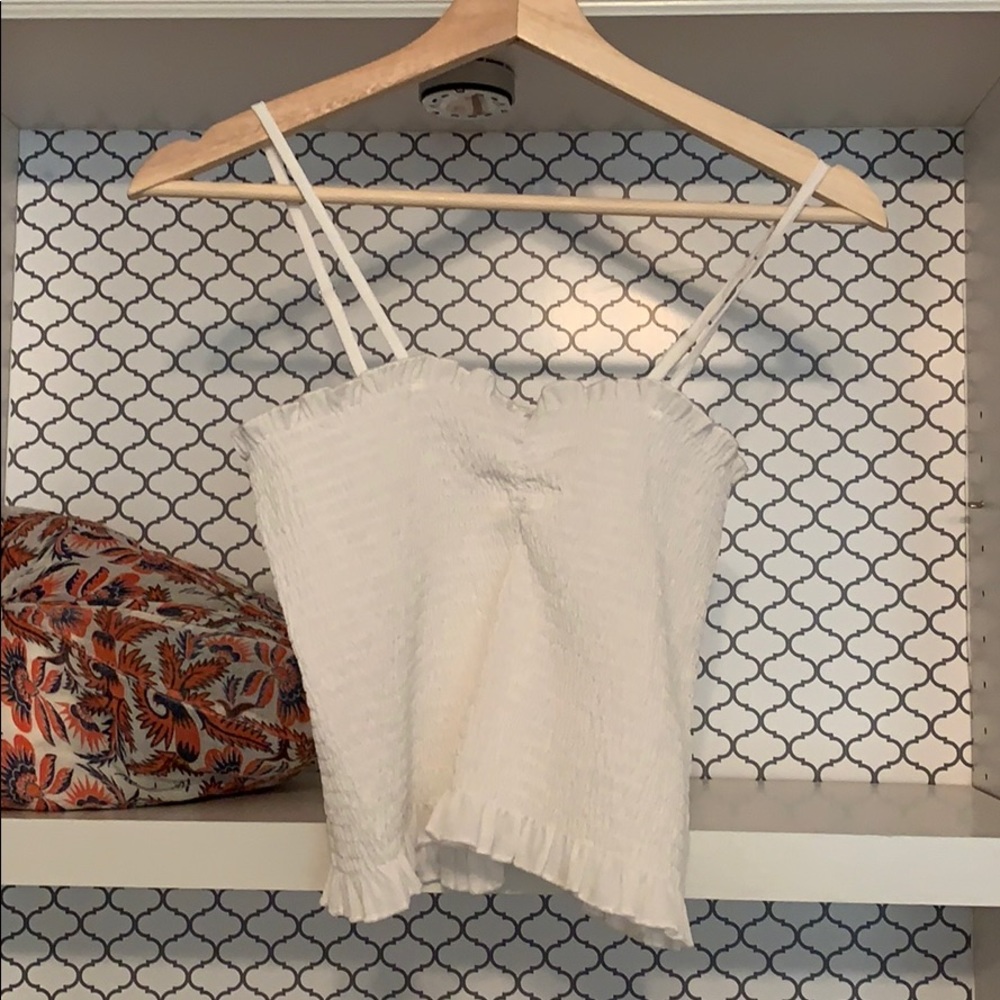 white tank top